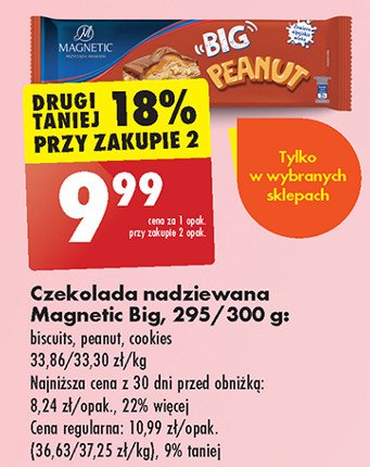 Czekolada peanut cookies Magnetic promocja