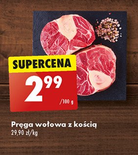 Pręga wołowa z kością promocja