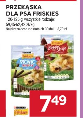 Przekąska dla psów z wołowiną, kurczakiem i jagnięciną Friskies picnic Purina friskies promocja w Stokrotka