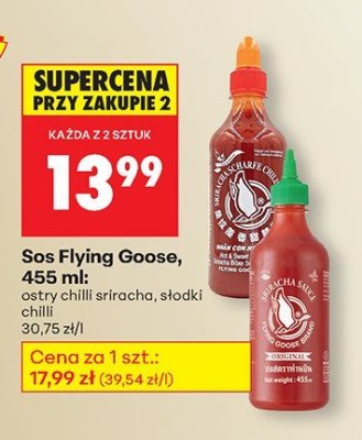 Sos Flying Goose, 455 ml: słodki chilli promocja w Biedronka