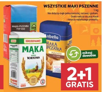 Mąka pszenna wszystkie typy różne rodzaje promocja w Stokrotka