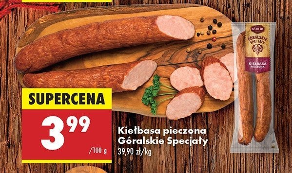 Kiełbasa pieczona Kraina wędlin promocja w Biedronka