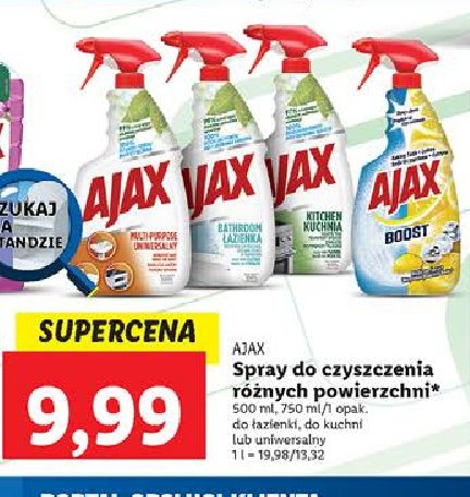 Spray do czyszczenia 2w1 AJAX DISINFECTION Ajax . promocja