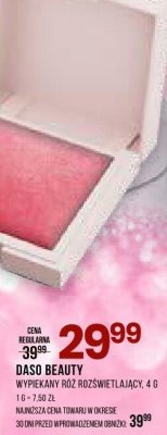 Wypiekany róż rozświetlający Daso Beauty promocja w Drogerie Natura