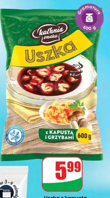 Uszka z kapustą i grzybami  promocja w Dino