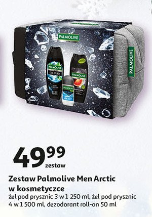 Zestaw w kosmetyczce arctic: żel pod prysznic 250 ml + żel pod prysznic 500 ml + dezodorant 50 ml Palmolive men zestaw promocja