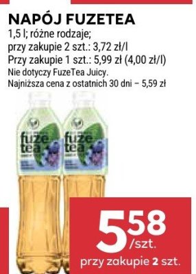 Napój FuzeTea promocja w Stokrotka