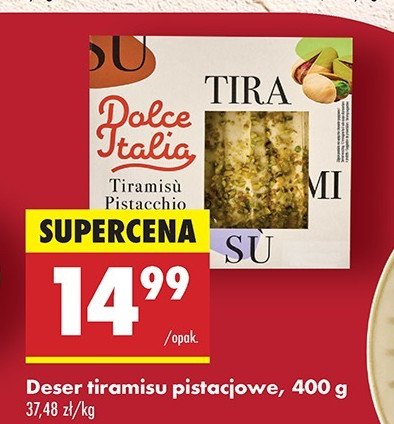 Tiramisu pistacjowe Dolce italia promocja