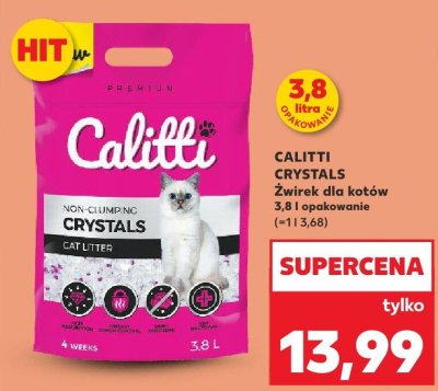 Żwirek dla kotów Calitti Crystals promocja w Kaufland