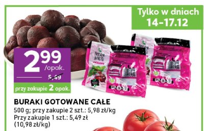 Buraki gotowane całe promocja w Stokrotka