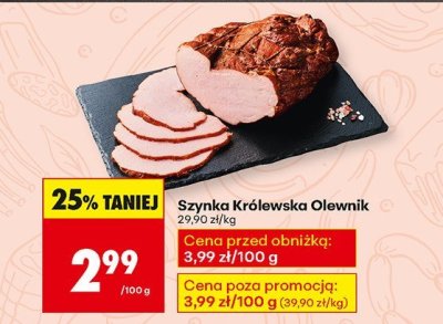 Szynka Królewska  promocja w Biedronka
