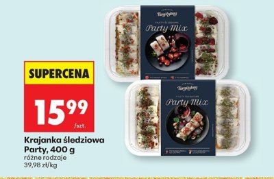 Śledziowa Krajanka Party Mix różne rodzaje 400g promocja w Biedronka