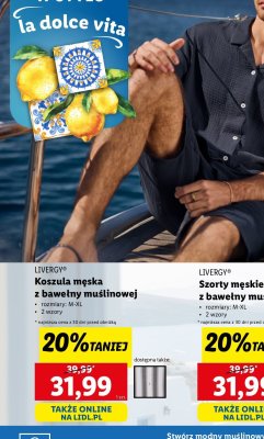 Koszula męska rozm. m-xl Livergy promocja