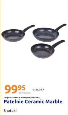 Patelnie Ceramic Marble 3 szt. promocja w Action