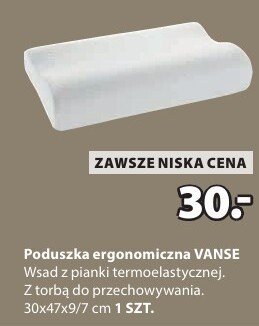 Poduszka ergonomiczna VANSE promocja w Jysk