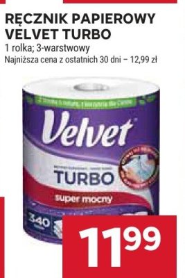 Ręcznik papierowy Velvet Turbo promocja w Stokrotka
