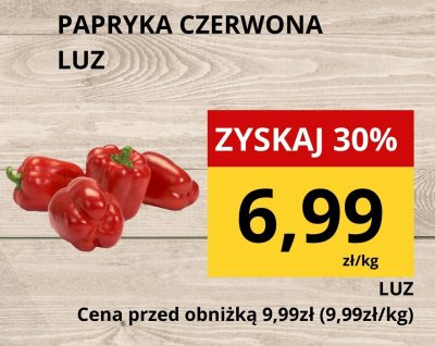 Papryka czerwona luz promocja w Supeco