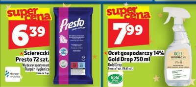 Ocet gospodarczy 14% Gold Drop 750 ml promocja w TOPAZ