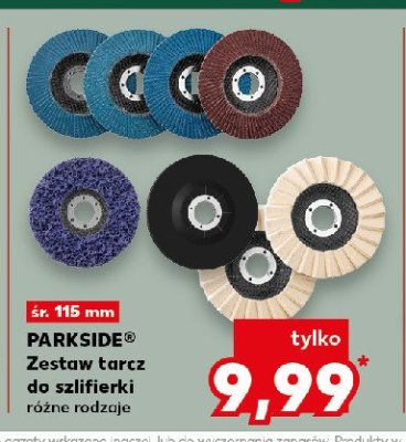 Zestaw tarcz szlifierskich i tarcz do ci臋cia Parkside promocja