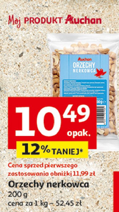 Orzech nerkowca Auchan promocja