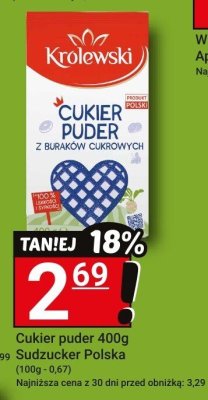Cukier puder 400g - Sudzucker Polska promocja w Hitpol