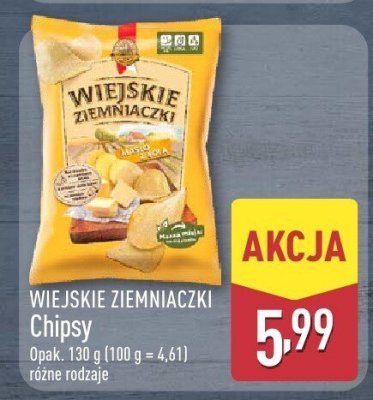 Chipsy różne rodzaje promocja w Aldi