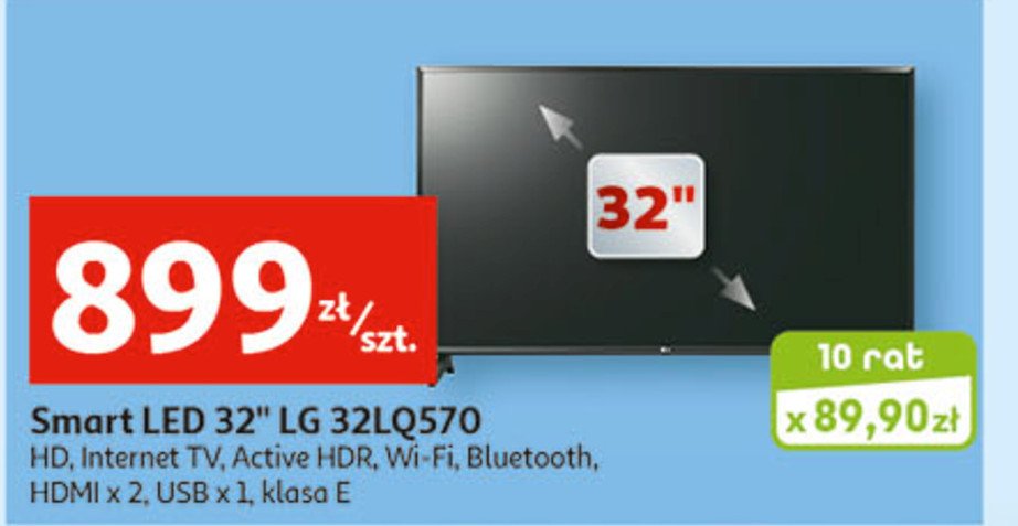Telewizor led 32" 32lq570 promocja