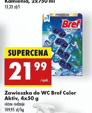 Zawieszka do wc eukaliptus Bref color aktiv promocja