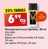Dezodorant LUCCA CIPRIANO GOLD promocja