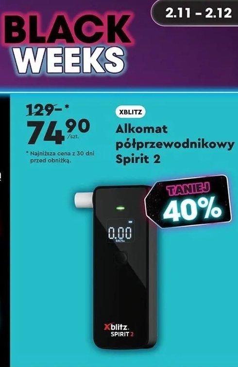 Alkomat spirit 2 Xblitz promocja