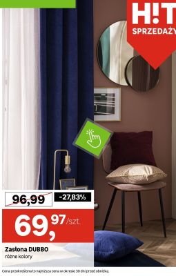 Zasłona DUBBO różne kolory promocja w Leroy Merlin