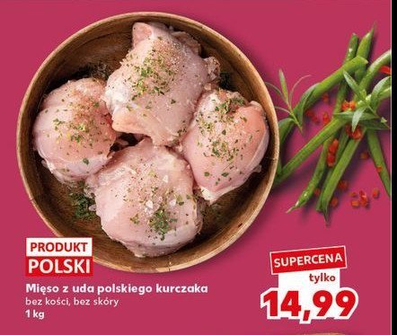 Mięso z uda kurczaka bez kości promocja