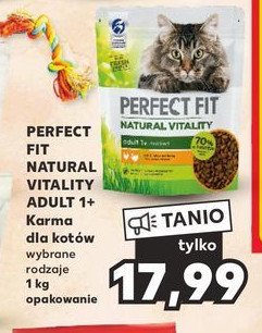 Karma dla kota wołowina i kurczak PERFECT FIT NATURAL VITALITY promocja