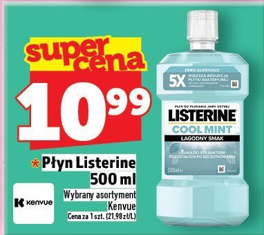 Płyn Listerine 500 ml promocja w TOPAZ