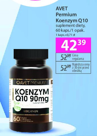 Koenzym q10 90mg AVET PREMIUM promocja