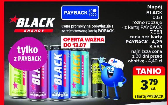 Napój blue diablo no limits Black energy promocja