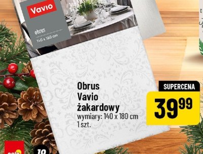 Obrus żakardowy 140 x 180 cm promocja w POLOmarket