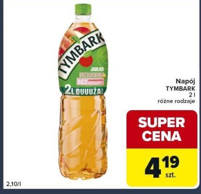 Napój Tymbark 2l różne rodzaje promocja w Globi