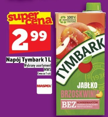 Napój Tymbark 1 L promocja w TOPAZ