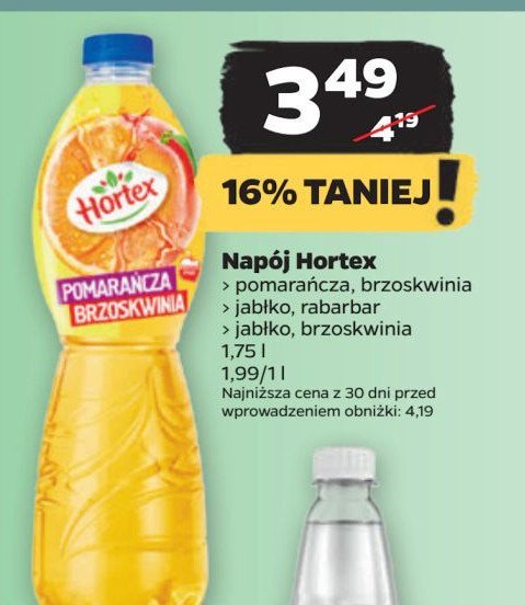 Napój jabłko-brzoskwinia Hortex promocja