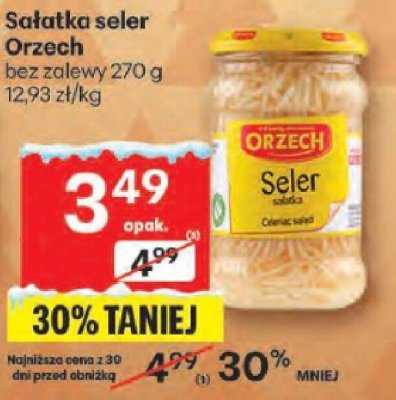 Sałatka seler Orzech bez zalewy 270g promocja w Delikatesy Centrum