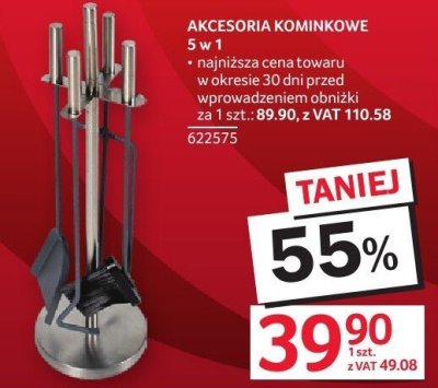 Akcesoria kominkowe 5 w 1 promocja w Selgros