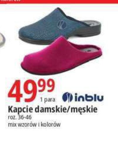 Kapcie damskie 36-46 Inblu promocja