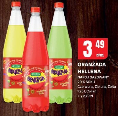 Napój gazowany ORANŻADA HELLENA Żółta promocja w Chorten
