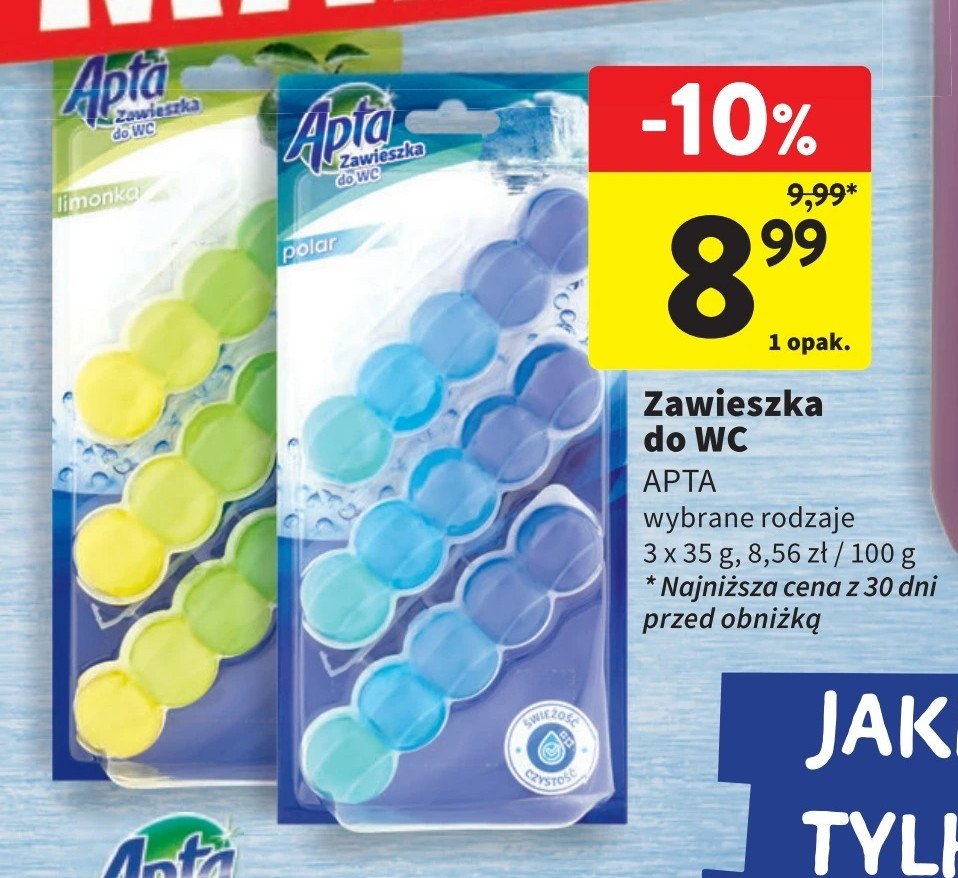 Zawieszka do wc polar Apta promocja w Intermarche