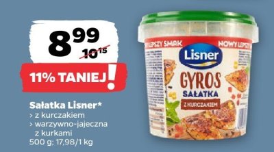 Sałatka z kurczakiem Lisner promocja w Netto