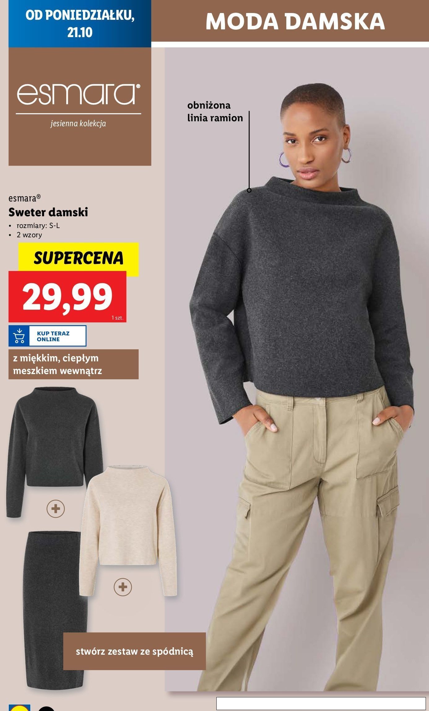 Sweter damski s-l Esmara promocja