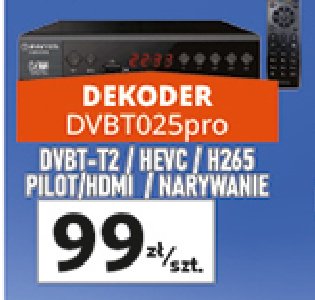 Dekoder dvbt-t2 Manta promocja w Auchan