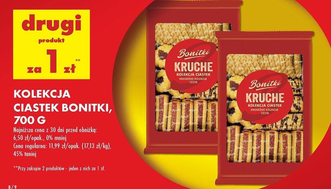 Kolekcja ciastek Bonitki promocja w Biedronka