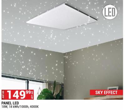 Panel LED 18W, 18 kWh/1000h, 4000K SKY EFFECT promocja w Merkury Market